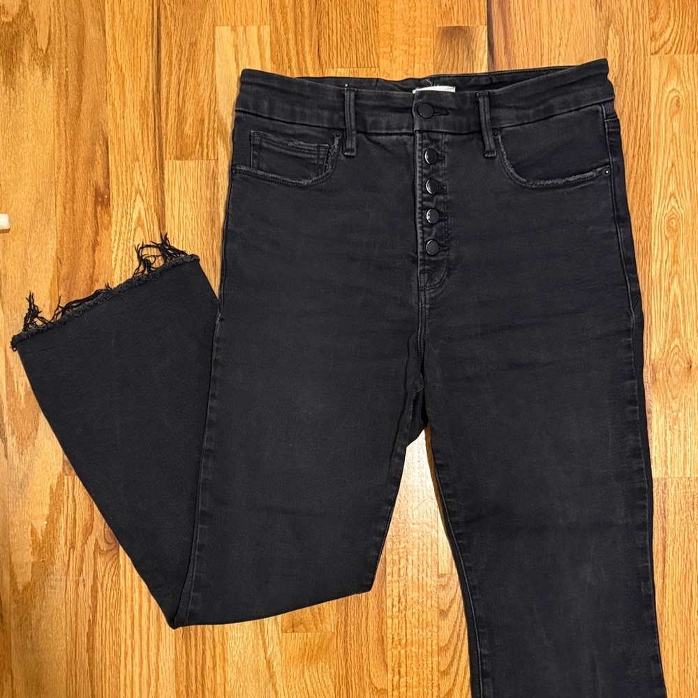Good American Black Ankle Jeans
